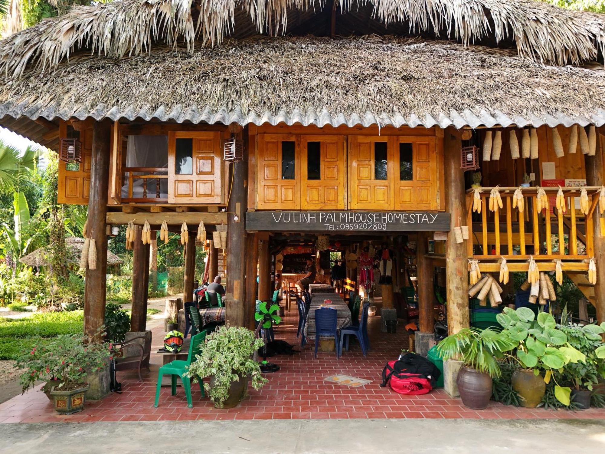 Vu Linh Palm House Homestay - Bungalow Yen Bai Exterior photo